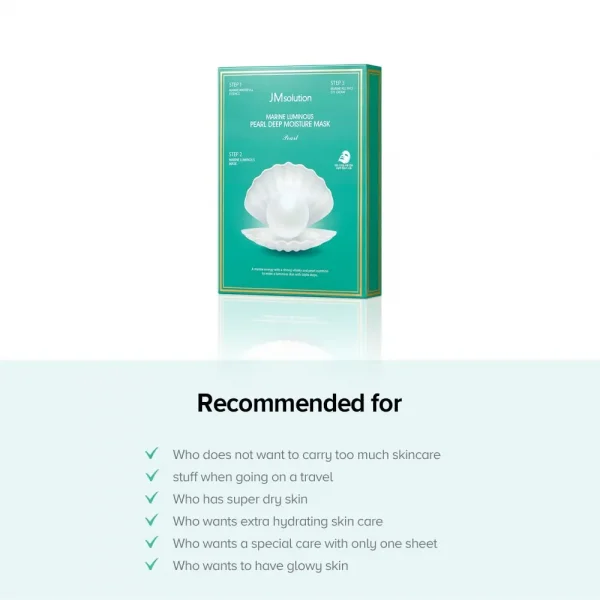 JM Solution Marine Luminous Pearl Deep Moisture Mask - Image 2