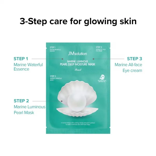JM Solution Marine Luminous Pearl Deep Moisture Mask - Image 8