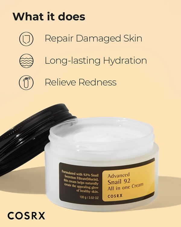 COSRX Advanced snail 92 all in one Cream, 100g - Image 3