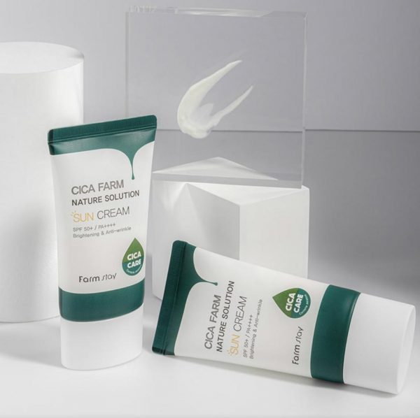Farmstay Cica Farm Nature Solution Sun Cream SPF50+, 50g - Image 3
