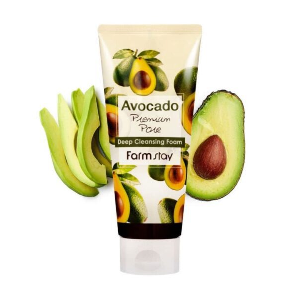 Farmstay Avocado Premium Pore Deep Cleansing Foam, 180 ml / 6.09 fl. oz - Image 2