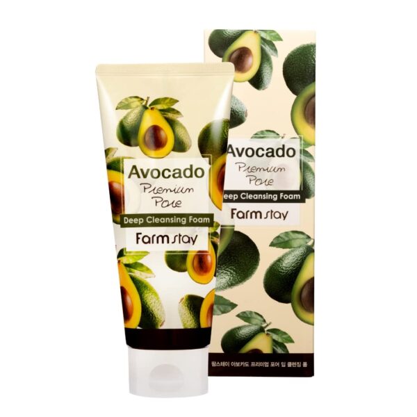 Farmstay Avocado Premium Pore Deep Cleansing Foam, 180 ml / 6.09 fl. oz - Image 3