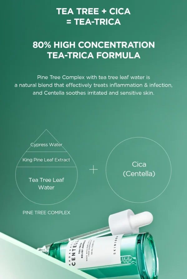 Skin1004 Madagascar Centella Tea-Trica Relief Ampoule 100ml - Image 3
