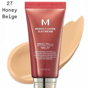Missha M Perfect Cover BB Cream SPF42 PA, 27 .Honey Beige - 50ml
