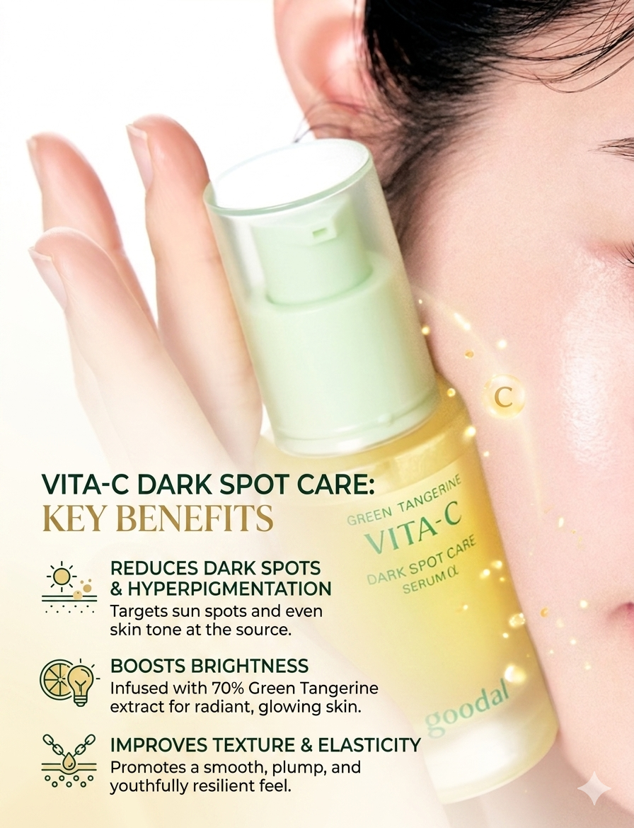 Goodal Green Tangerine Vita C Dark Spot Serum 40ml - Image 5