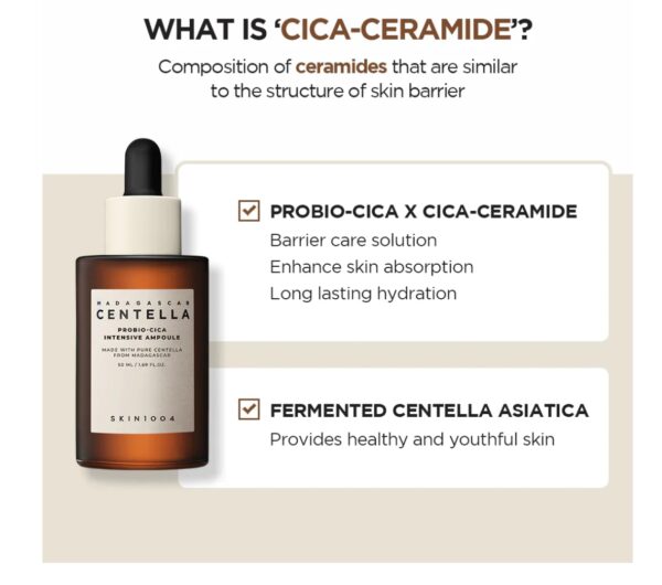 SKIN 1004 - Madagascar Centella Probio-Cica Intensive Ampoule 50ml - Image 3