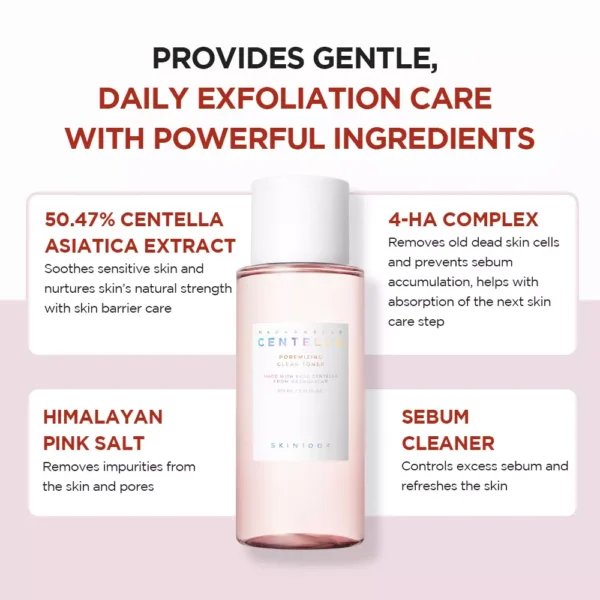 SKIN1004 Madagascar Centella Poremizing Clear Toner 210ml - Image 5