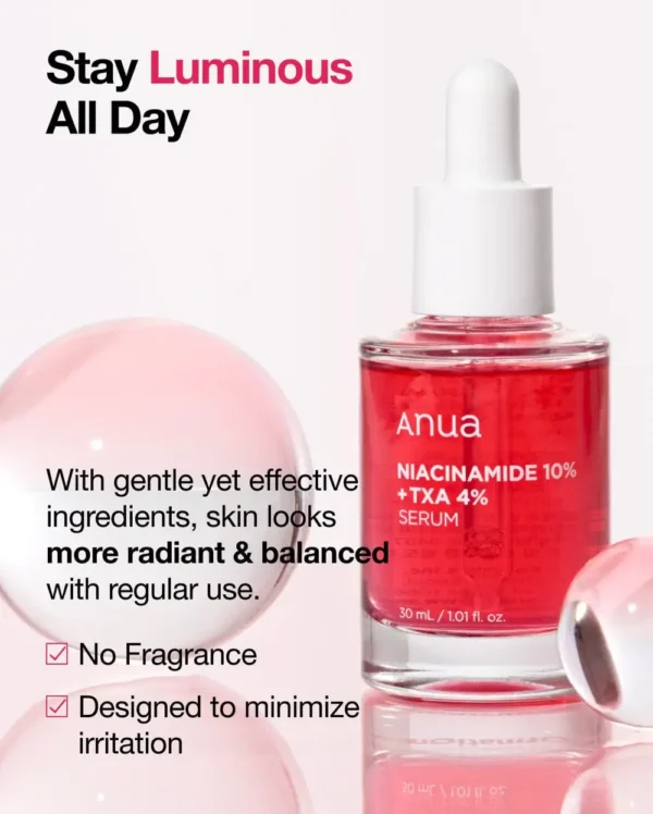 Anua Niacinamide 10% + TXA 4% Dark Spot Correcting Serum 30ml - Image 4