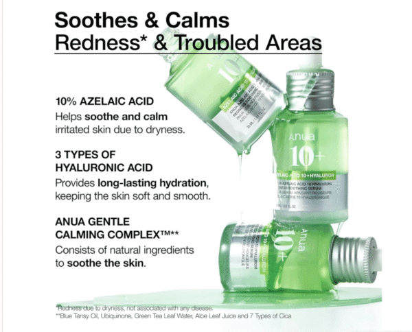 Anua Azelaic Acid 10 Hyaluron Soothing Serum 30ml - Image 3