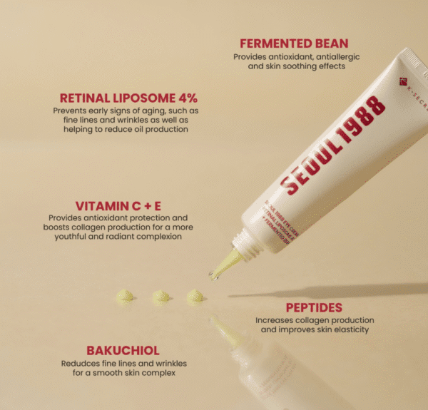 KSECRET - SEOUL 1988 Eye Cream : Retinal Liposome 4% + Fermented Bean 30ml - Image 7