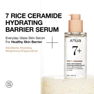 anua rice 7+ ceramide hydrating barrier serum - 50ml