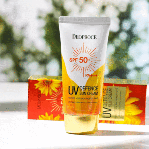 DEOPROCE UV DEFENCE SUN PROTECTOR SPF50+ PA+++ | 3-in-1 Sunscreen, Makeup Base & Tone Corrector | Lightweight, Non-Greasy Formula (70g / 2.47oz)