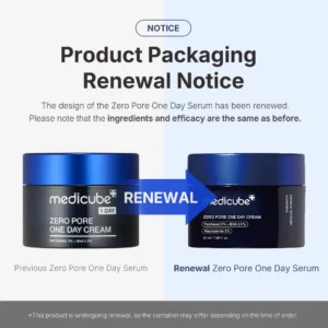 Medicube zero pore one day cream 50ml