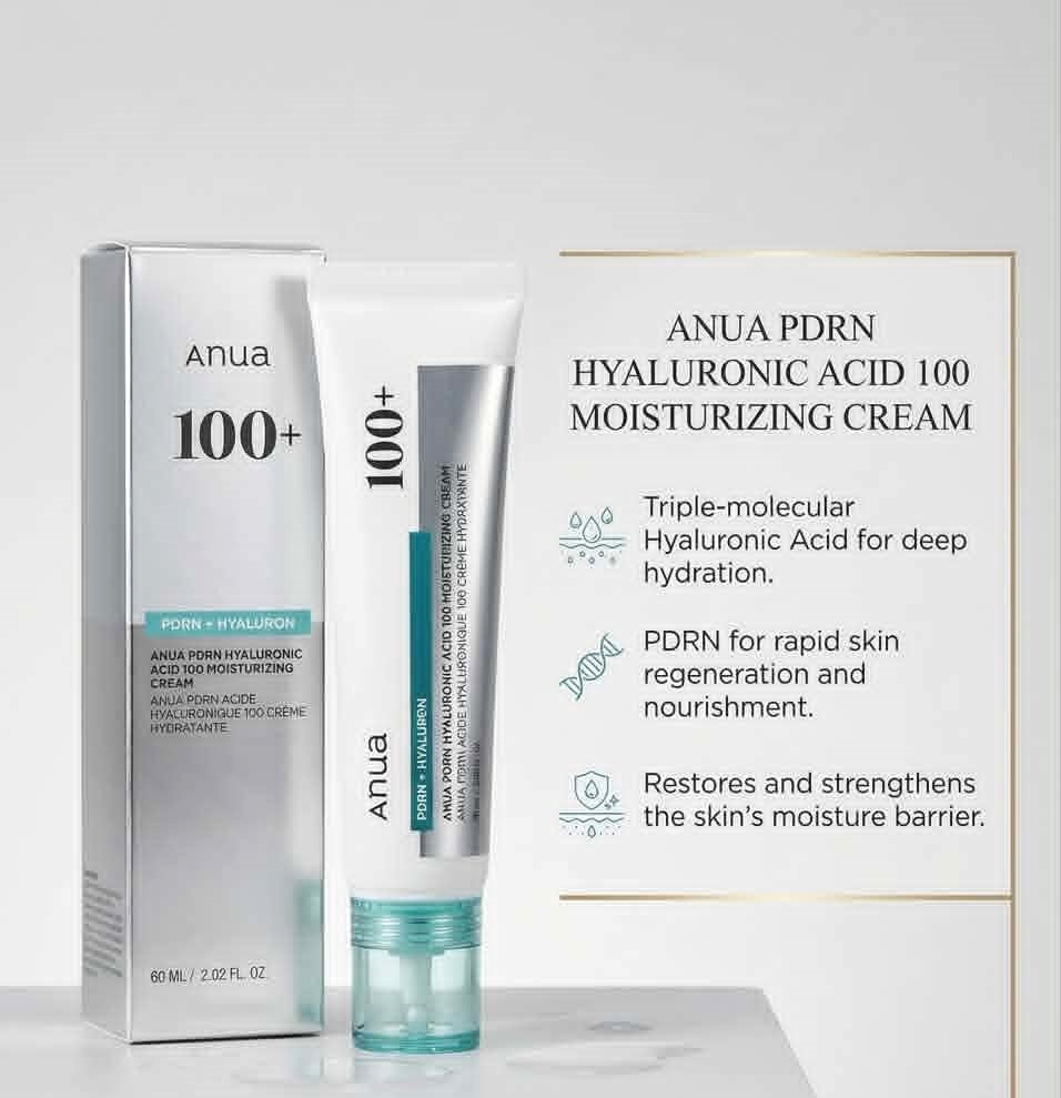 anua PDRN Hyaluronic Acid 100 Moisturizing Cream - 60ml