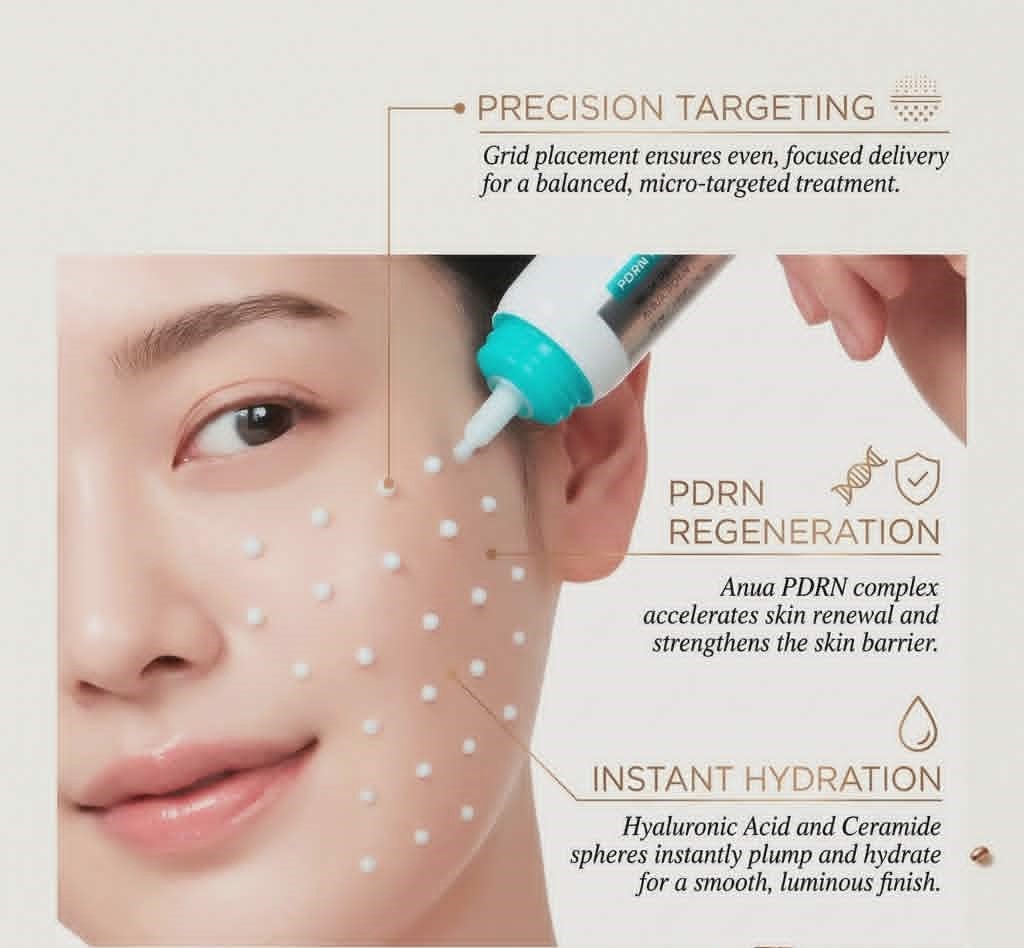 anua PDRN Hyaluronic Acid 100 Moisturizing Cream - 60ml - Image 3
