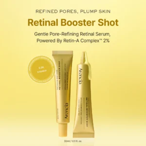 Arencia Retinal Booster Shot, Advanced Retinal & Caffeine Formula for Firm, Pore-Refined Skin - 30ml 1.01 fl oz